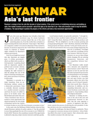 MYANMAR: Asia's last frontier