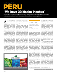 PERU: We have 20 Machu Picchus